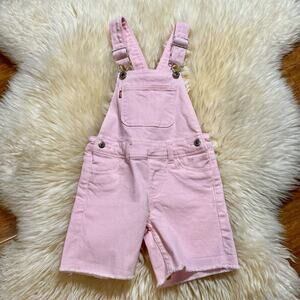 Levi’s Pink denim Shortalls Short Overalls 3T Girls